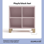 California blush with driftwood bookcase style callout