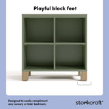 California olive with driftwood bookcase style callout