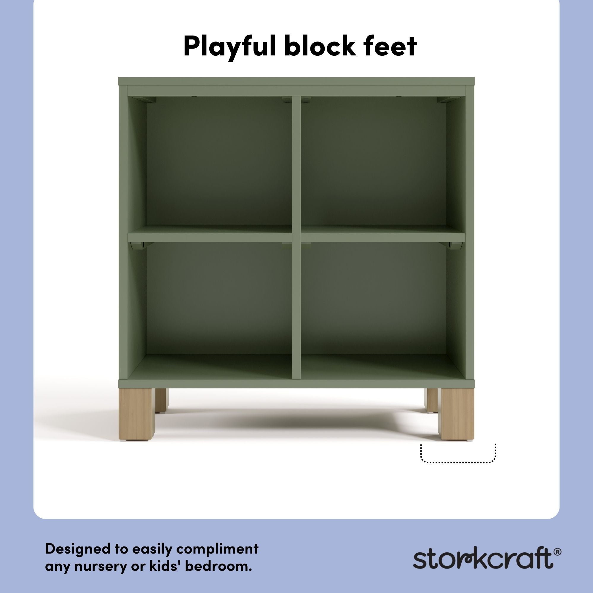 California olive with driftwood bookcase style callout