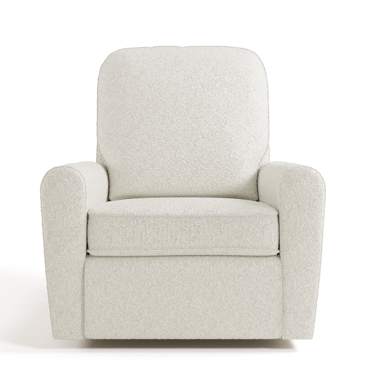 amalfi ivory boucle power recliner front view