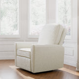 amalfi ivory boucle power recliner in room by windows