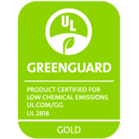 GREENGUARD Product Certified for Low Chemical Emissions UL.com/GG UL2818 GOLD