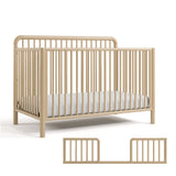 Porto Deluxe 5-in-1 Convertible Crib with Bonus Toddler Guardrail