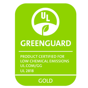 UL GREENGUARD PRODUCT CERTIFIED FOR LOW CHEMICAL EMISSIONS UL.COM/GG UL 2818 GOLD