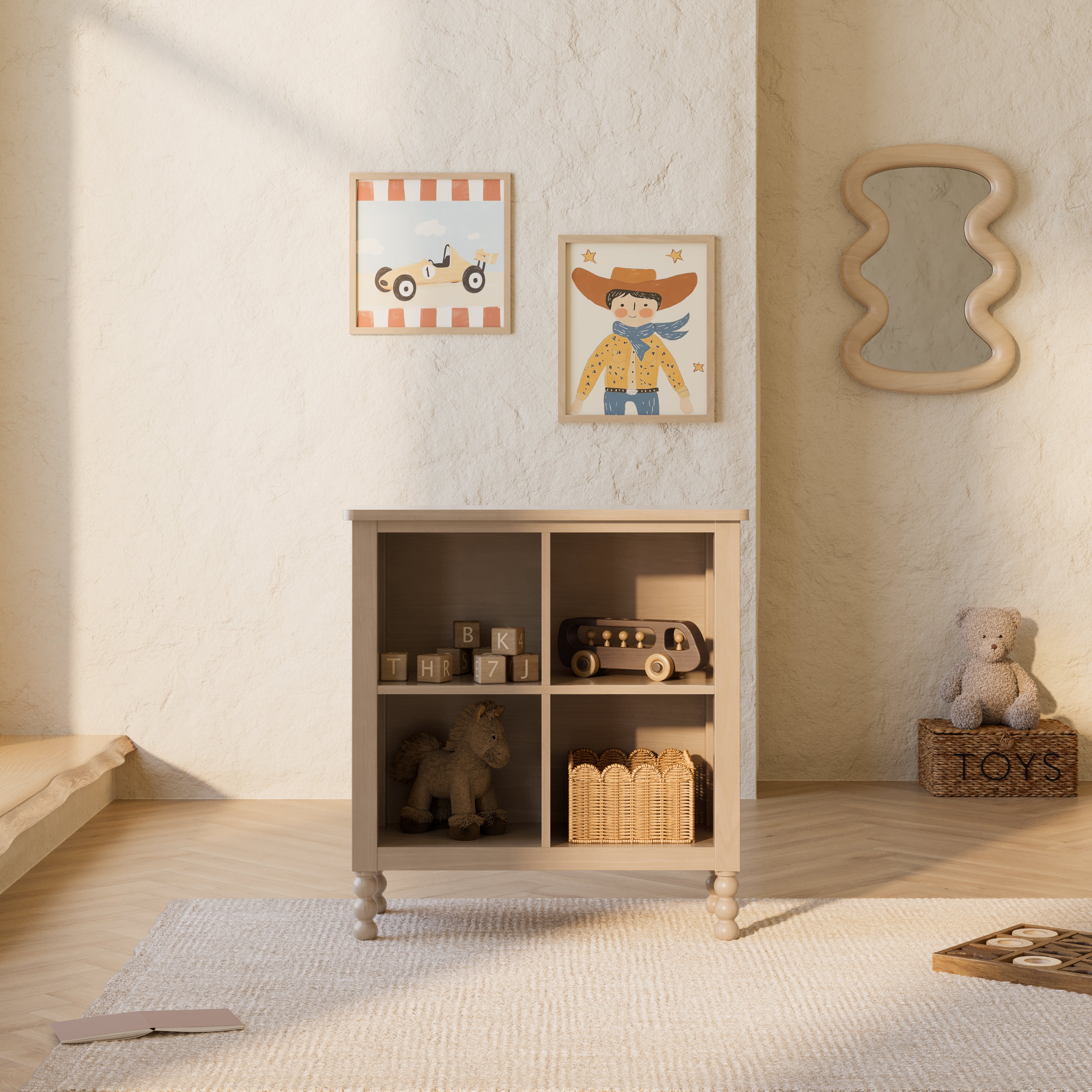 Storkcraft Rio 4 Cube Storage Organizer Bookcase.