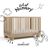 Storkcraft Sorrento 3-in-1 Convertible Crib with Bonus Toddler Guardrail.