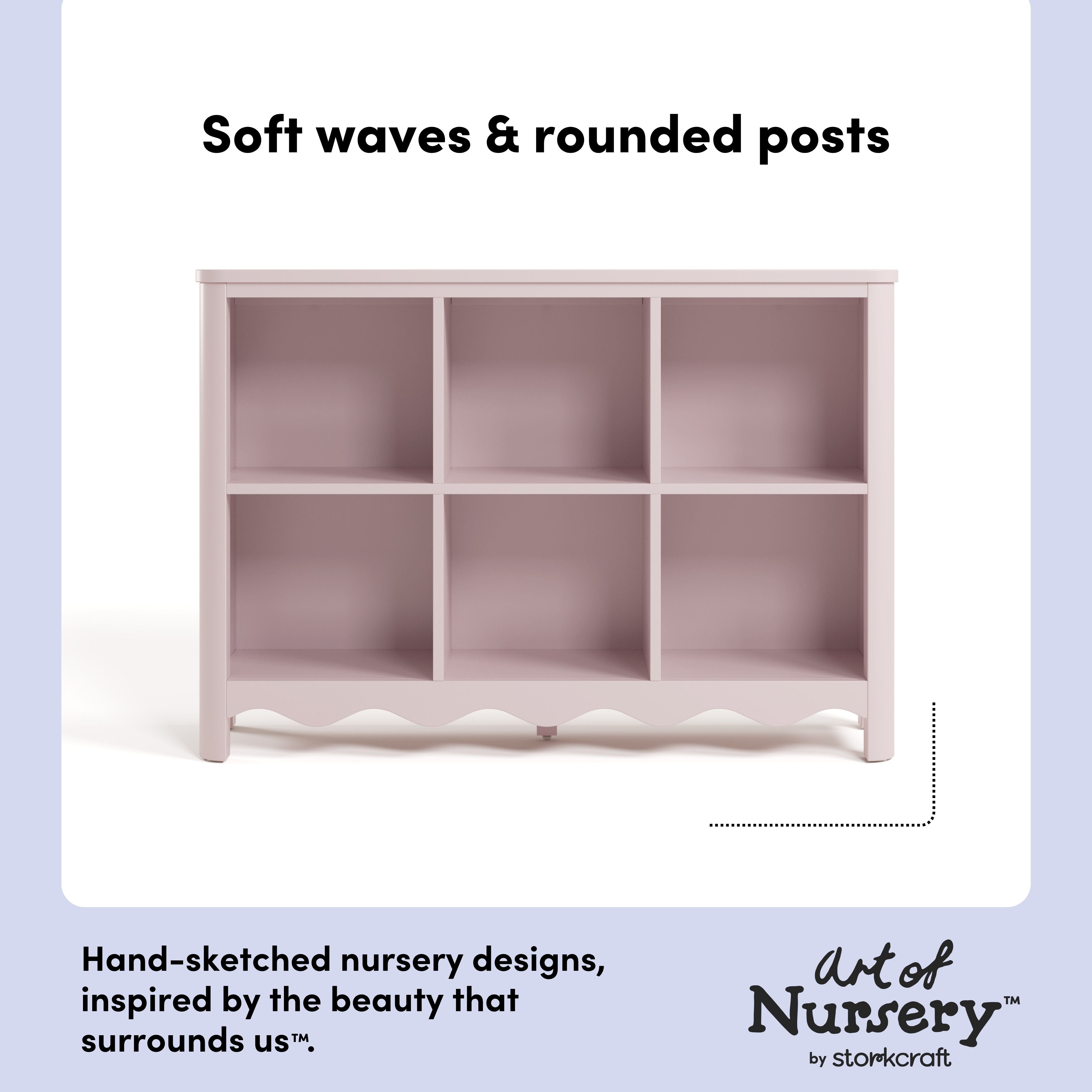 Storkcraft Casablanca 6 Cube Organizer Bookcase.