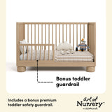 Storkcraft Sorrento 3-in-1 Convertible Crib with Bonus Toddler Guardrail.