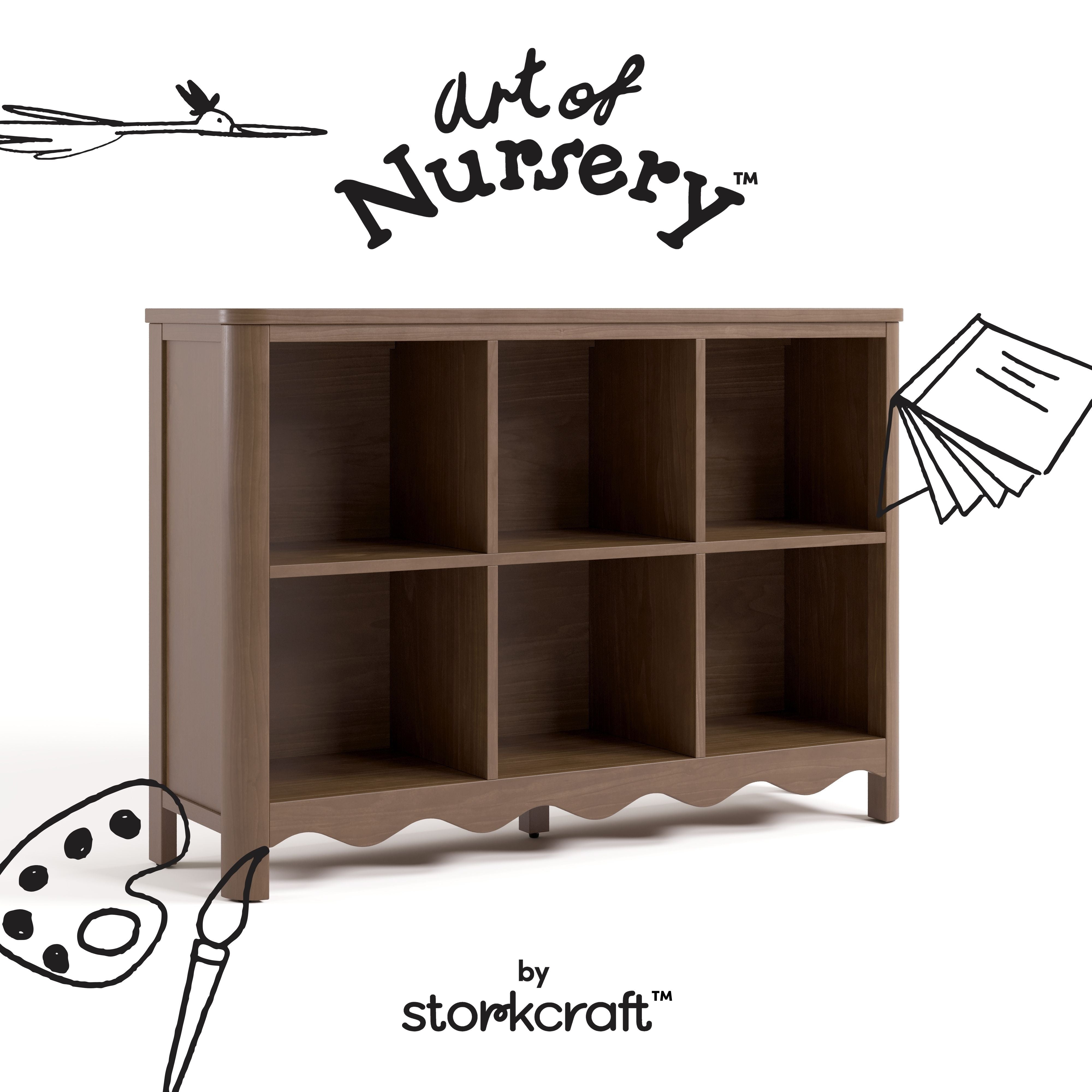 Storkcraft Casablanca 6 Cube Organizer Bookcase.