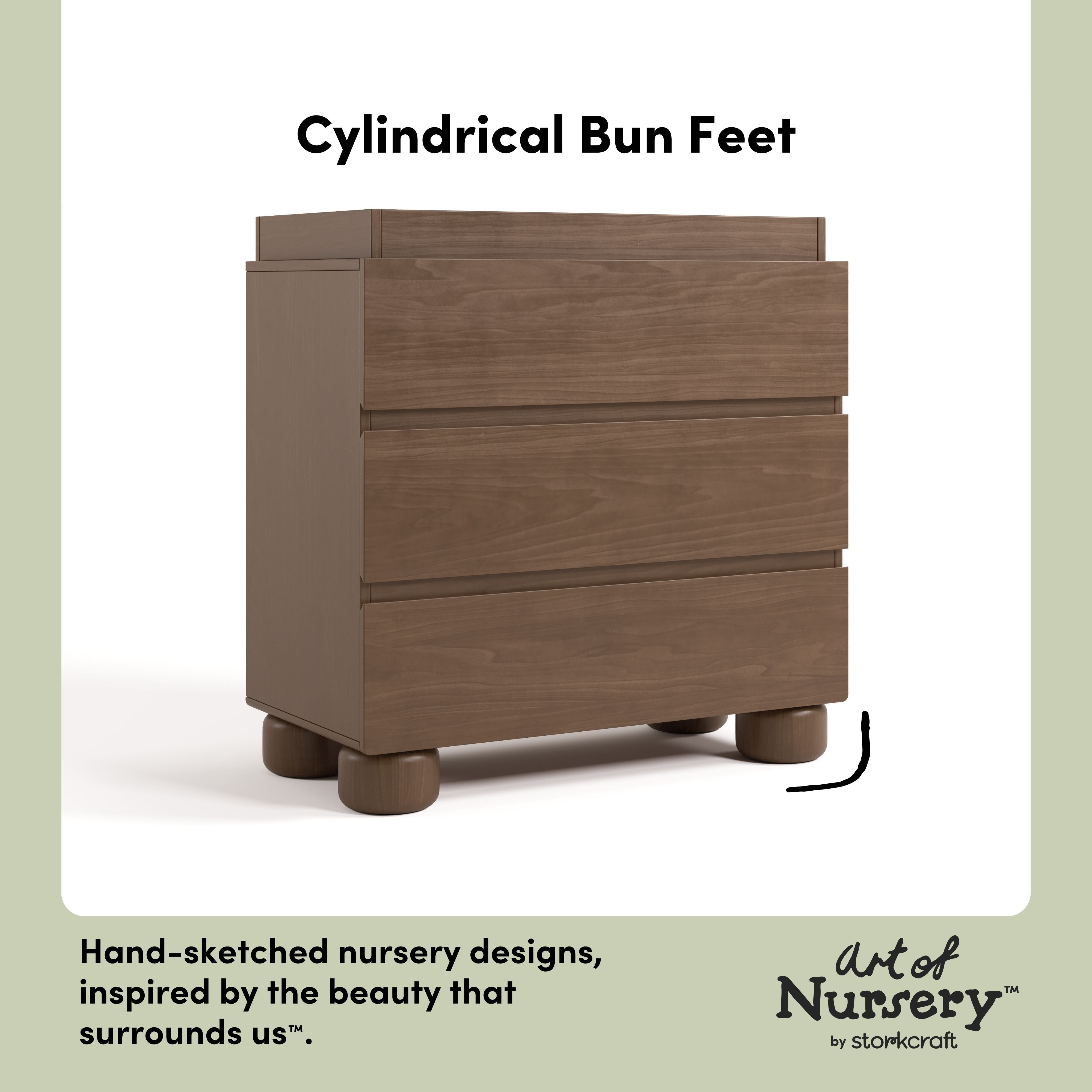 Storkcraft Sorrento 3 Drawer Chest with Changing Topper.