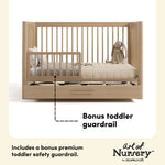Storkcraft Malta 5-in-1 Convertible Crib with Drawer.