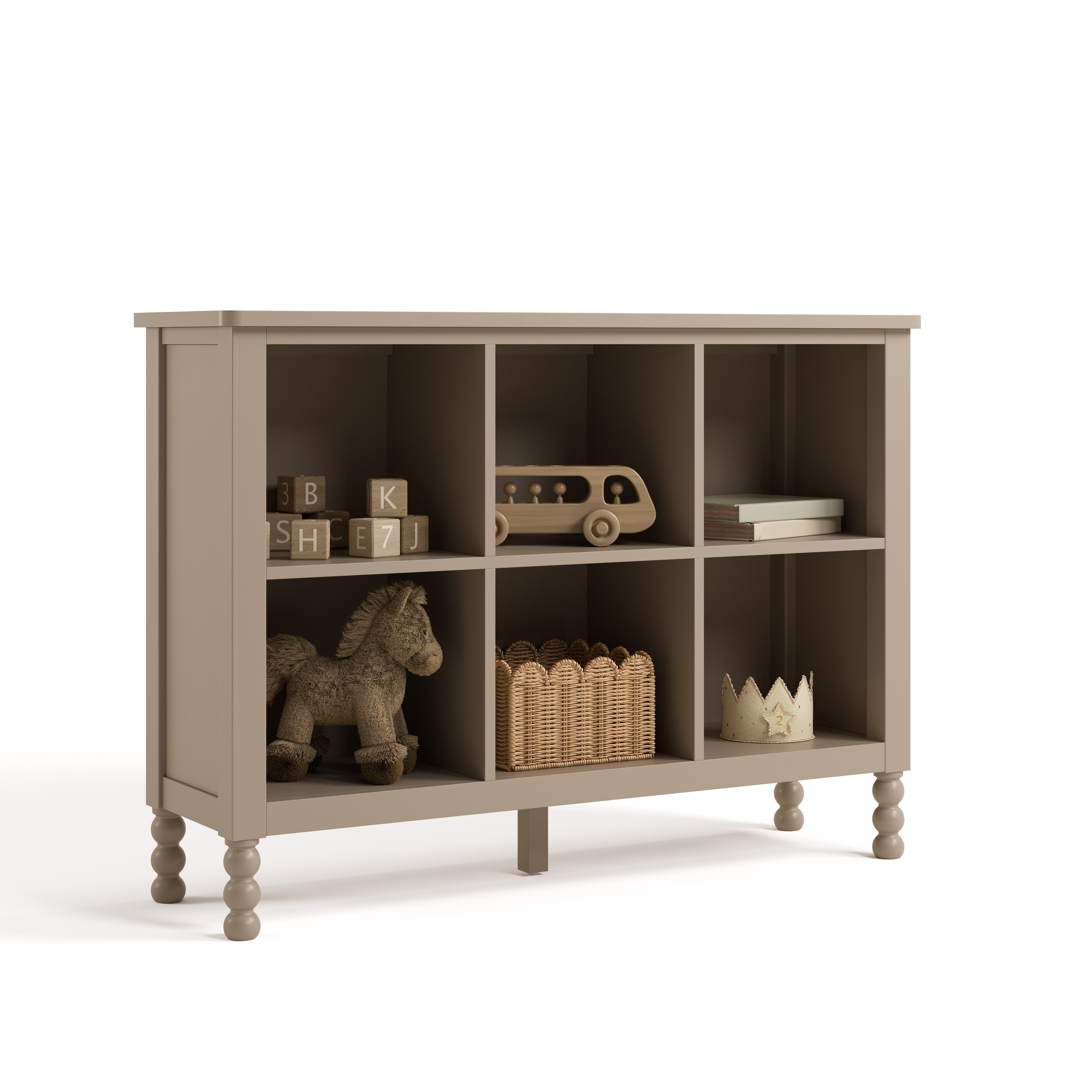 Storkcraft Rio 6 Cube Storage Organizer Bookcase.