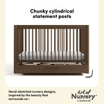 Storkcraft Malta 5-in-1 Convertible Crib with Drawer.