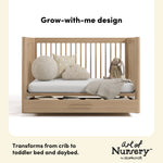 Storkcraft Malta 5-in-1 Convertible Crib with Drawer.