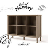 Storkcraft Rio 6 Cube Storage Organizer Bookcase.