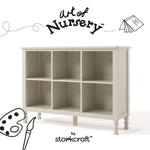 Storkcraft Rio 6 Cube Storage Organizer Bookcase.