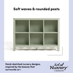 Storkcraft Casablanca 6 Cube Organizer Bookcase.