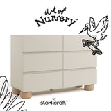 Storkcraft Sorrento 6 Drawer Dresser.