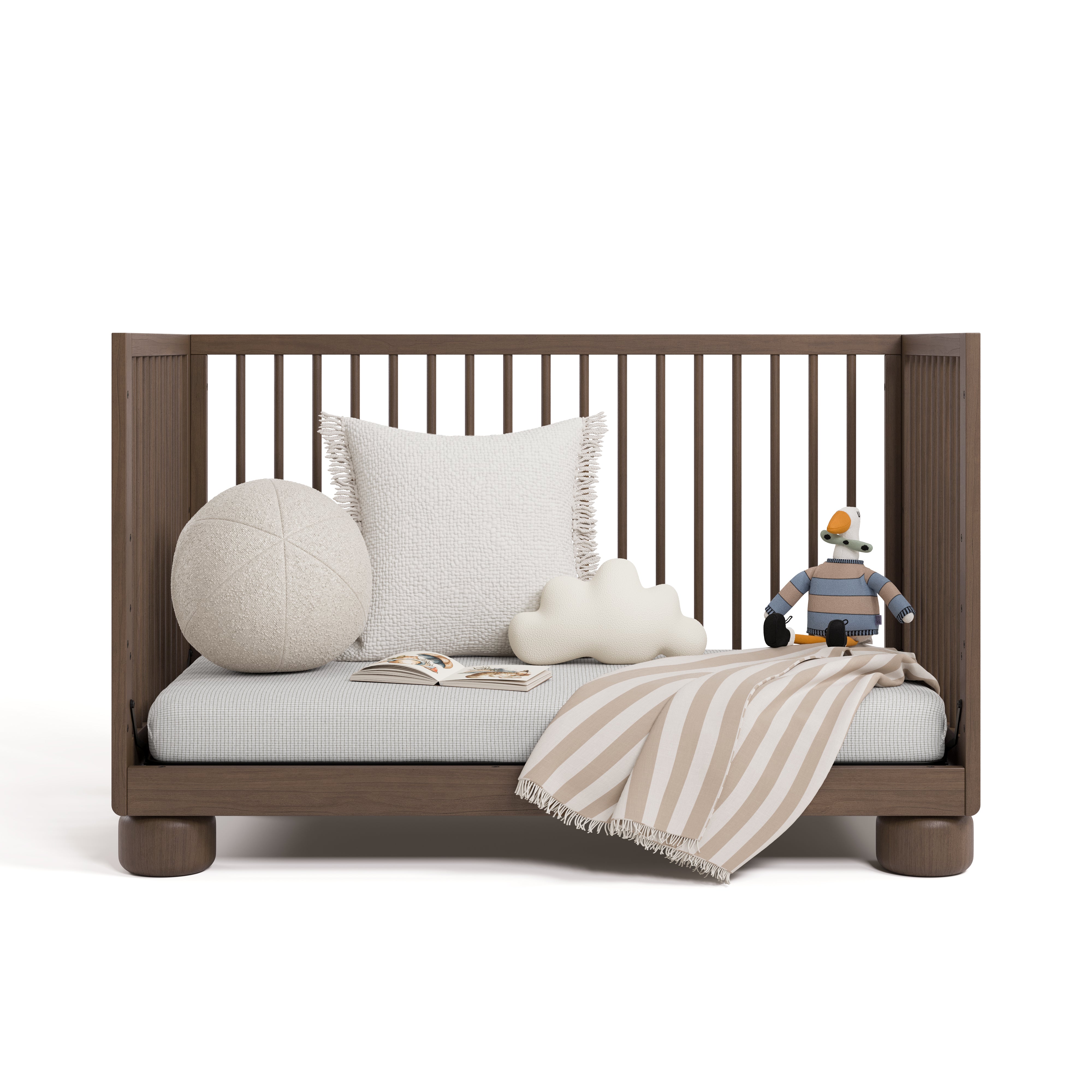 Storkcraft Sorrento 3-in-1 Convertible Crib with Bonus Toddler Guardrail.