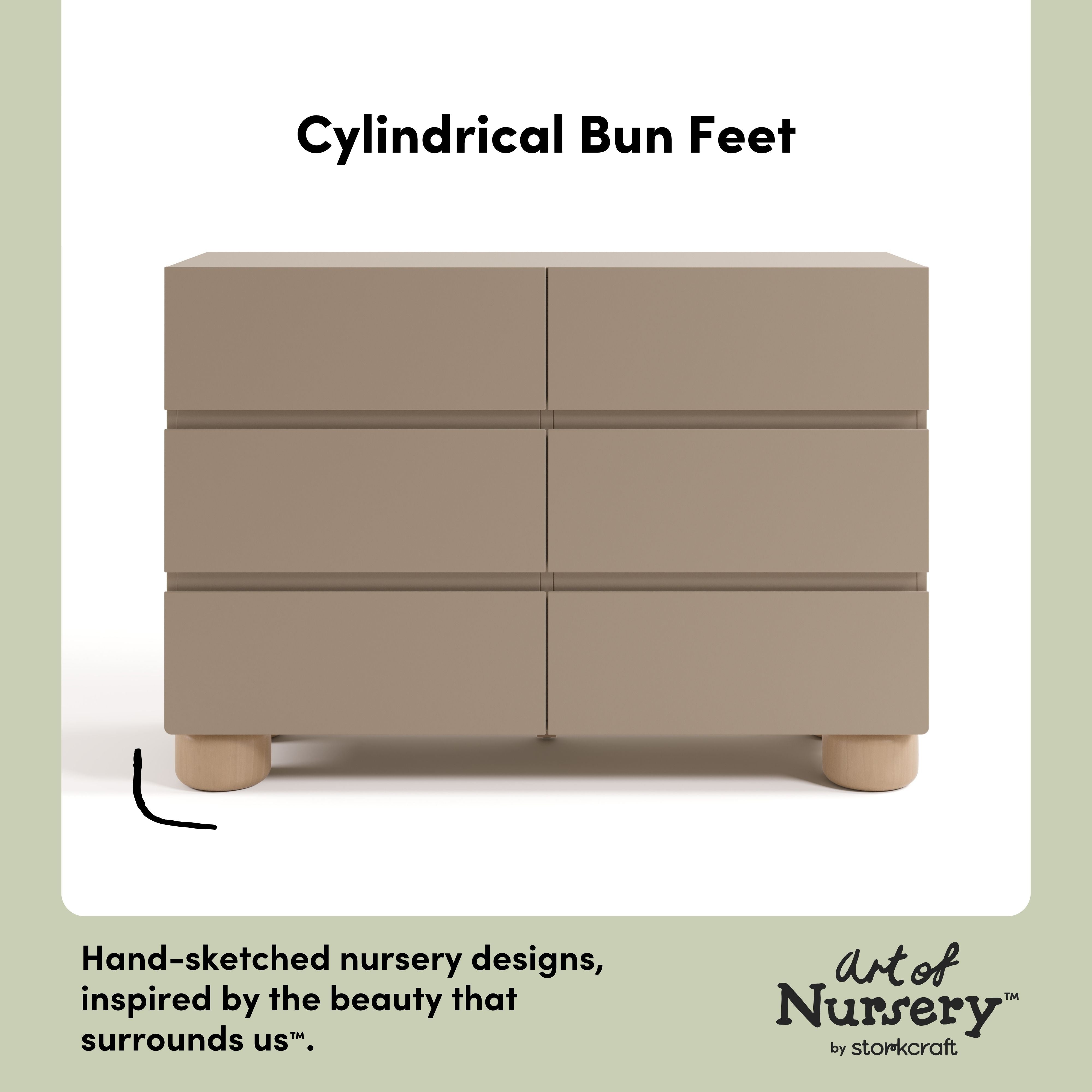 Storkcraft Sorrento 6 Drawer Dresser.