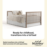 Storkcraft Malta 5-in-1 Convertible Crib with Drawer.