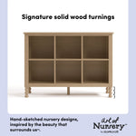 Storkcraft Rio 6 Cube Storage Organizer Bookcase.