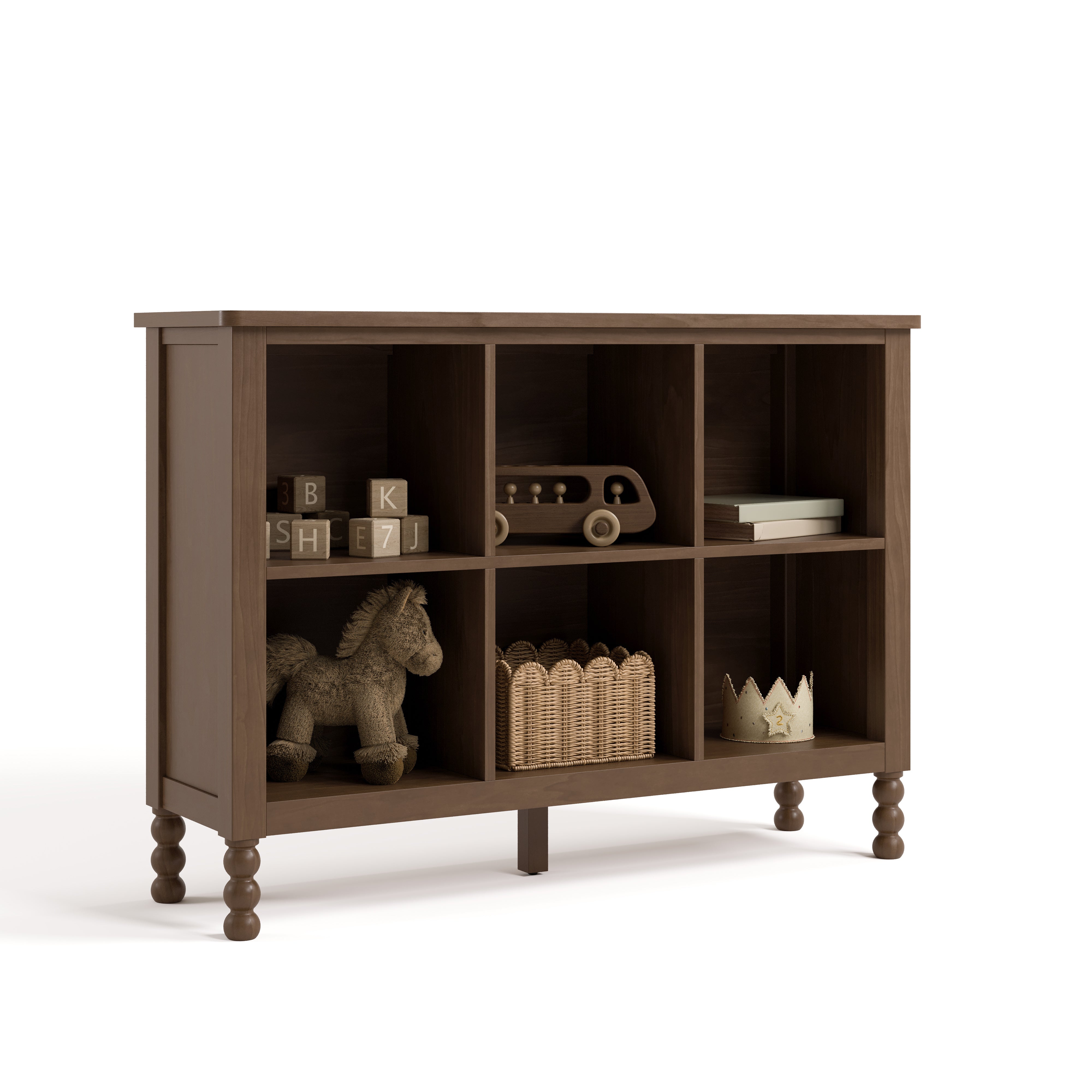 Storkcraft Rio 6 Cube Storage Organizer Bookcase.