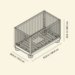 Storkcraft Sorrento 3-in-1 Convertible Crib with Bonus Toddler Guardrail.