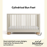 Storkcraft Sorrento 3-in-1 Convertible Crib with Bonus Toddler Guardrail.
