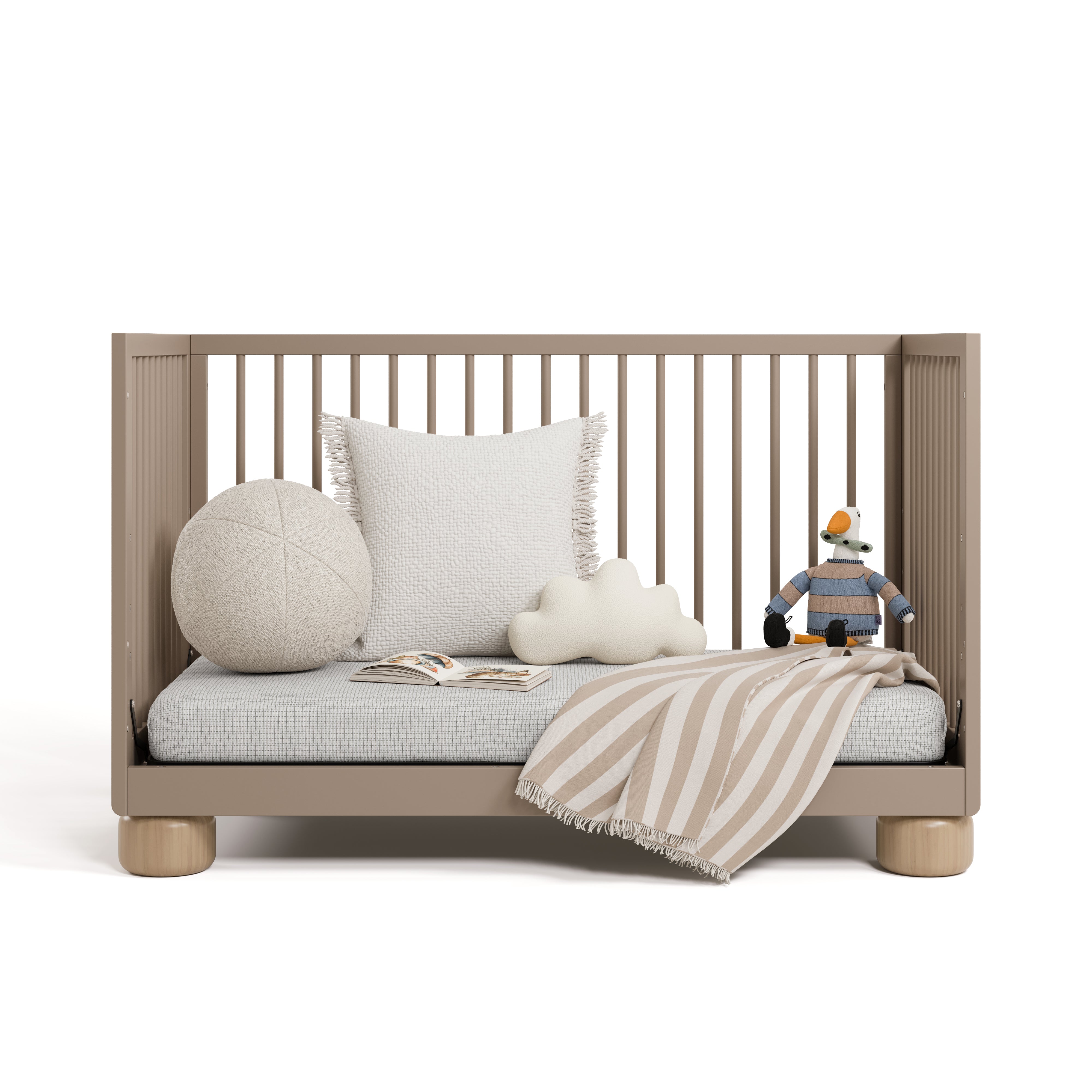 Storkcraft Sorrento 3-in-1 Convertible Crib with Bonus Toddler Guardrail.