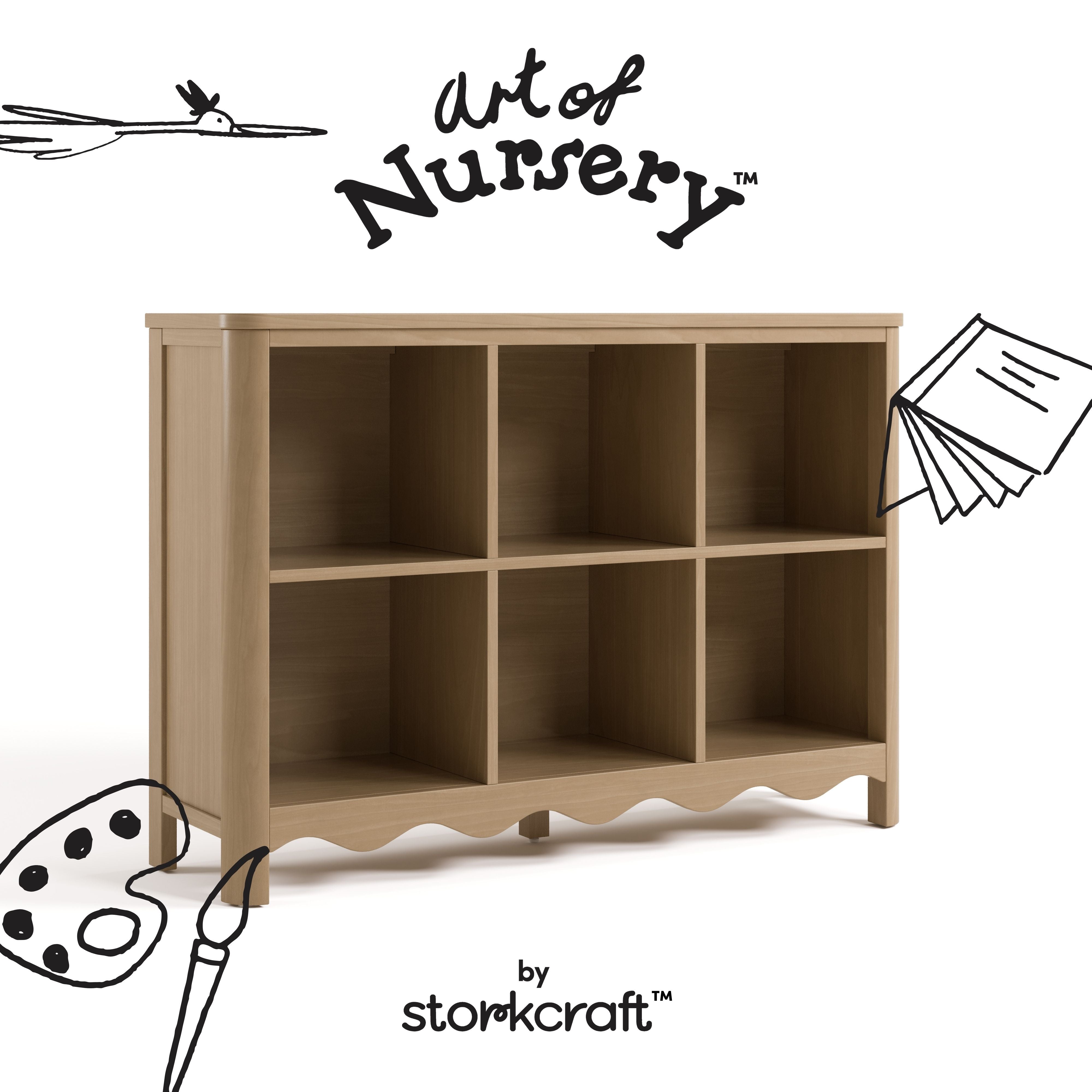 Storkcraft Casablanca 6 Cube Organizer Bookcase.