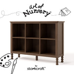 Storkcraft Rio 6 Cube Storage Organizer Bookcase.
