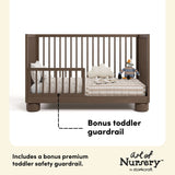 Storkcraft Sorrento 3-in-1 Convertible Crib with Bonus Toddler Guardrail.