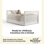 Storkcraft Malta 5-in-1 Convertible Crib with Drawer.