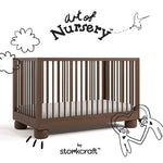Storkcraft Sorrento 3-in-1 Convertible Crib with Bonus Toddler Guardrail.