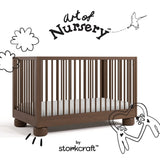 Storkcraft Sorrento 3-in-1 Convertible Crib with Bonus Toddler Guardrail.