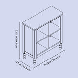 Storkcraft Rio 4 Cube Storage Organizer Bookcase.