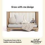 Storkcraft Sorrento 3-in-1 Convertible Crib with Bonus Toddler Guardrail.