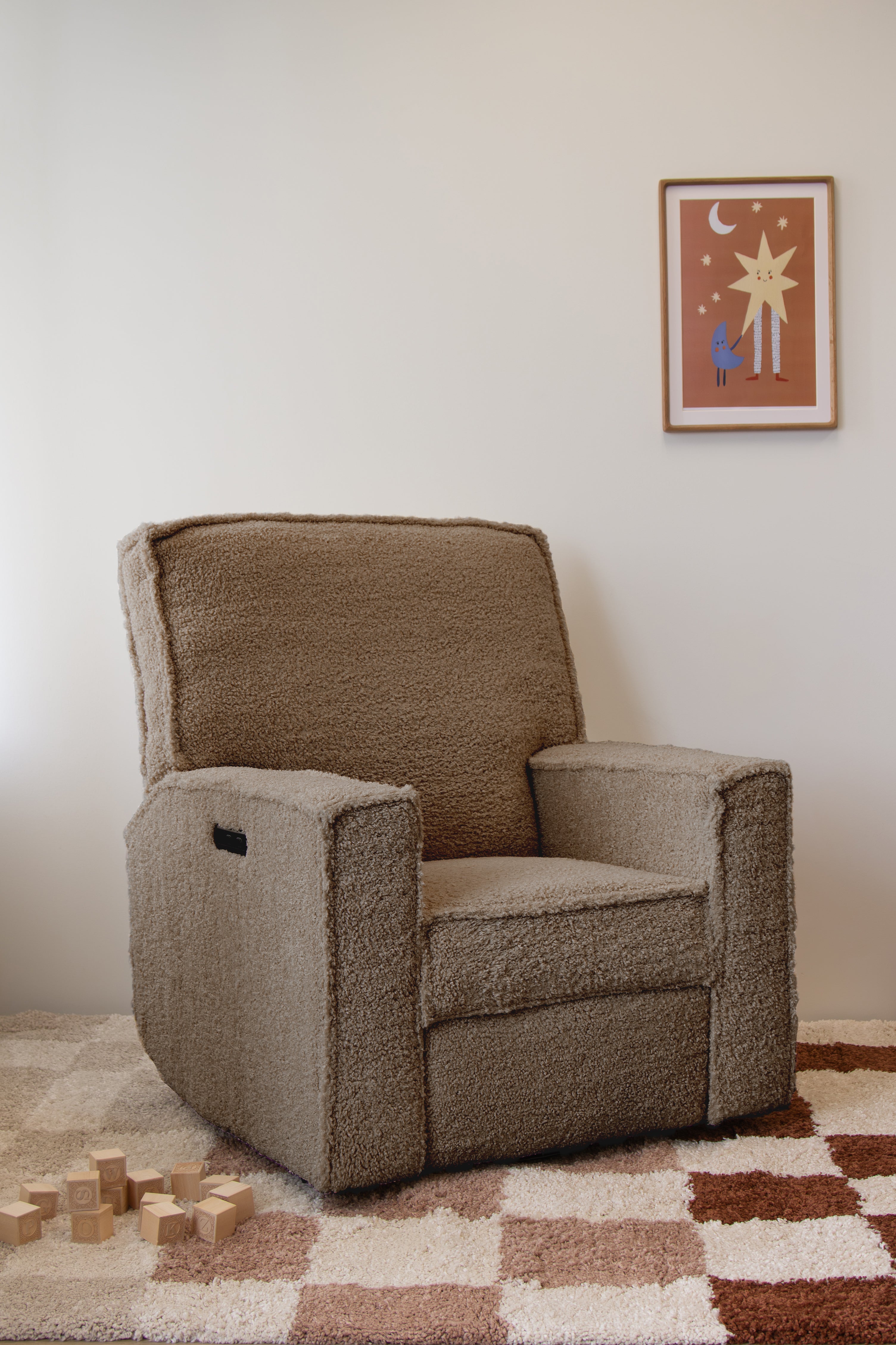 Storkcraft Texas Nursery Power Recliner Swivel Glider.