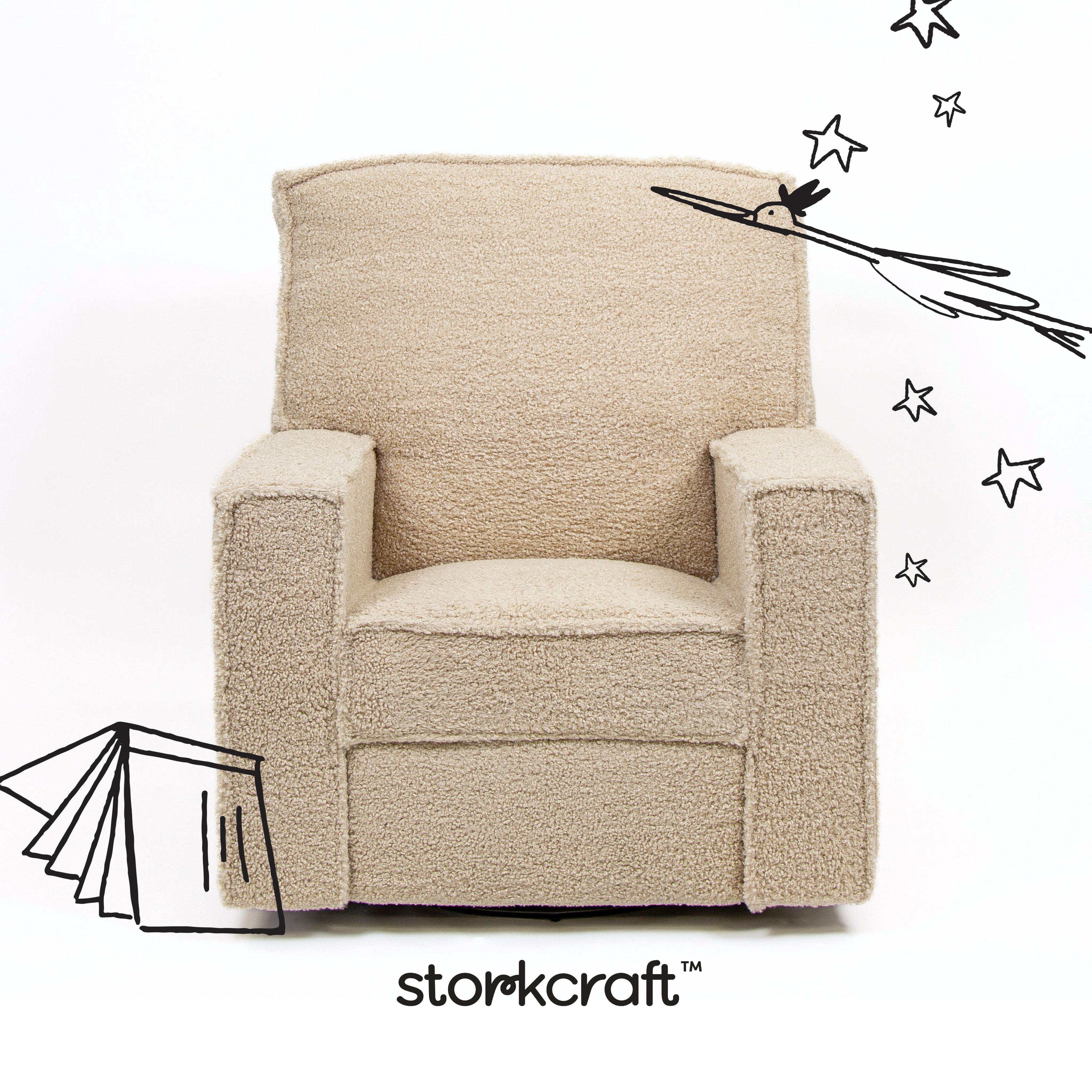 Storkcraft Texas Nursery Power Recliner Swivel Glider.