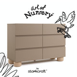 Storkcraft Sorrento 6 Drawer Dresser.