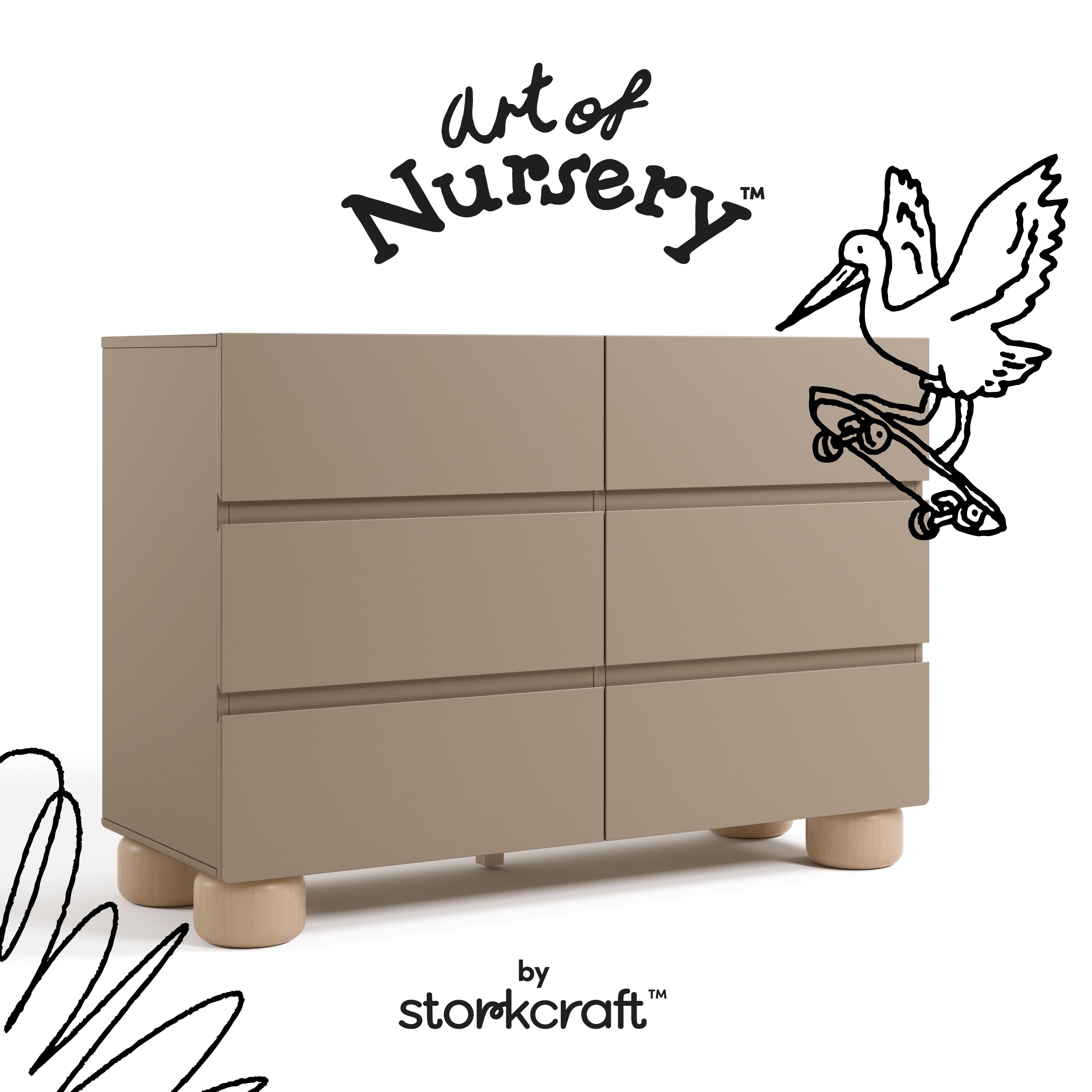 Storkcraft Sorrento 6 Drawer Dresser.