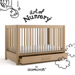 Storkcraft Malta 5-in-1 Convertible Crib with Drawer.