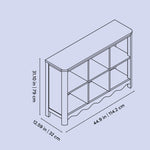 Storkcraft Casablanca 6 Cube Organizer Bookcase.