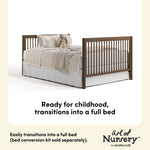 Storkcraft Malta 5-in-1 Convertible Crib with Drawer.