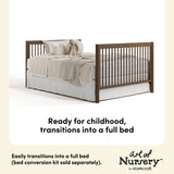 Storkcraft Malta 5-in-1 Convertible Crib with Drawer.