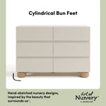 Storkcraft Sorrento 6 Drawer Dresser.