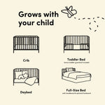Storkcraft Malta 5-in-1 Convertible Crib with Drawer.
