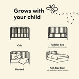 Storkcraft Malta 5-in-1 Convertible Crib with Drawer.