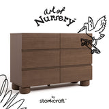 Storkcraft Sorrento 6 Drawer Dresser.